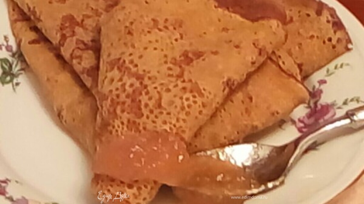 Пряные блины с тыквой