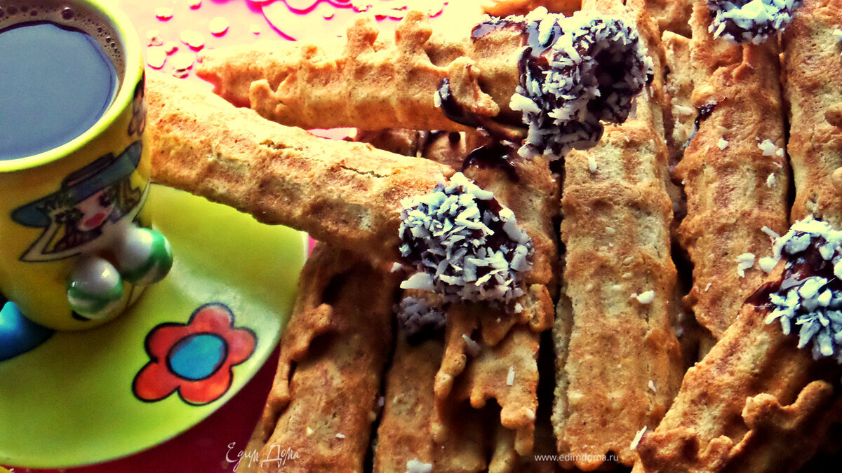 Вафли хрустящие из разных хлопьев
