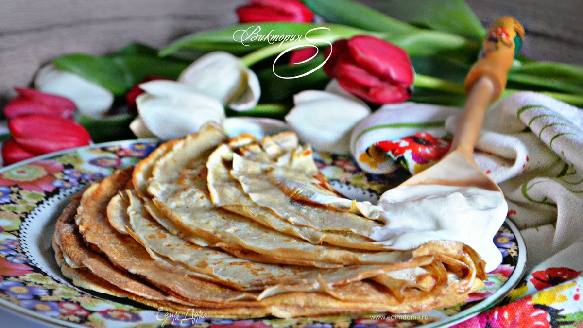 Заварные блины на кефире