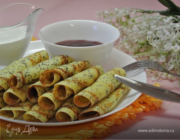 Кукурузные блинчики с маком Кукурузные блинчики с маком