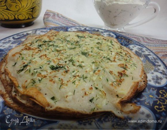 Блины с капустным припеком Блины с капустным припеком