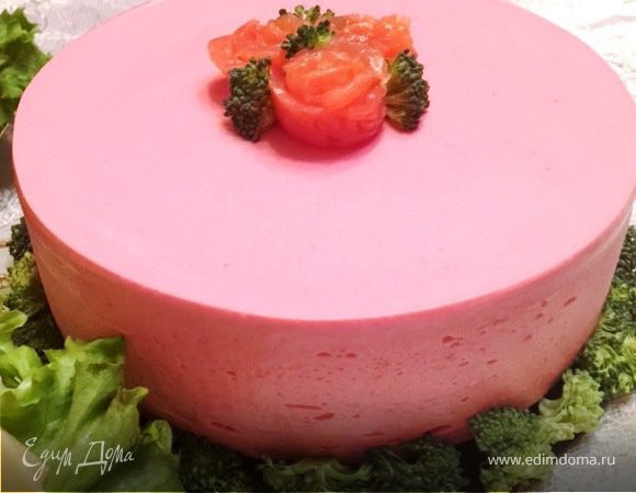 Блинный чизкейк со сливочно-рыбным муссом Блинный чизкейк со сливочно-рыбным муссом