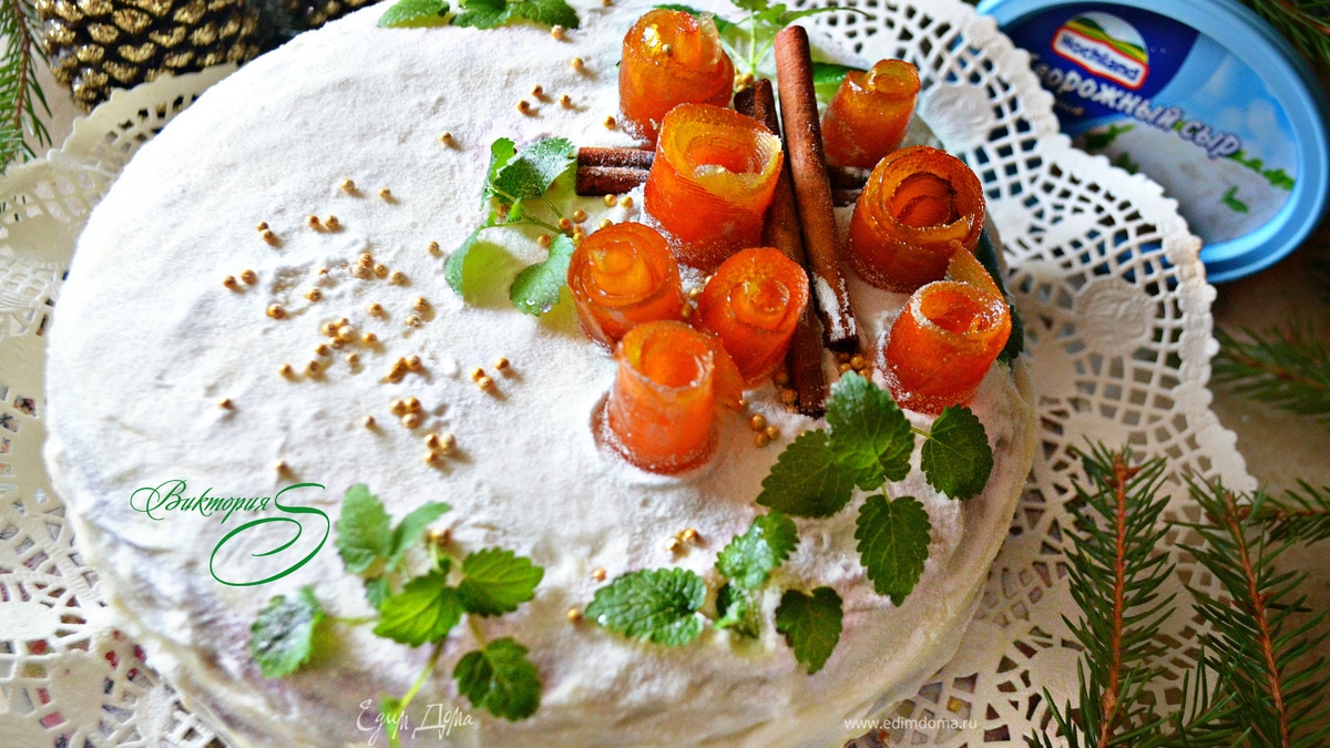 Морковный торт с ароматом апельсина