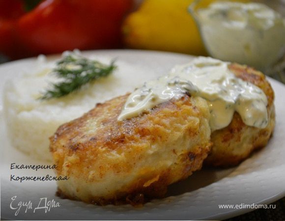 Котлеты из щуки с соусом Котлеты из щуки с соусом