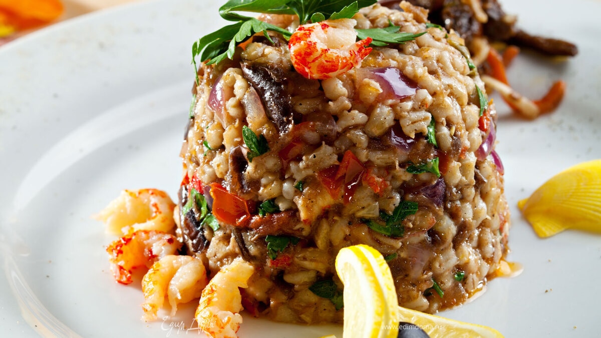 Перловое ризотто «Розовый жемчуг»