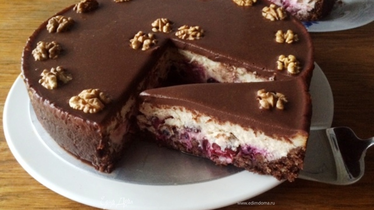 Вишнево-смородиновый чизкейк