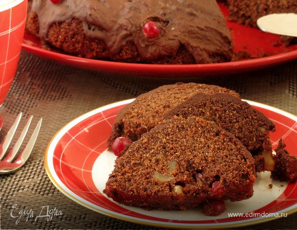 Кукурузный постный кекс с шоколадным мусcом Кукурузный постный кекс с шоколадным мусcом