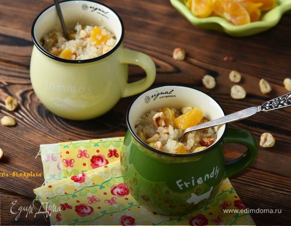 Крупка с мандарином и медом