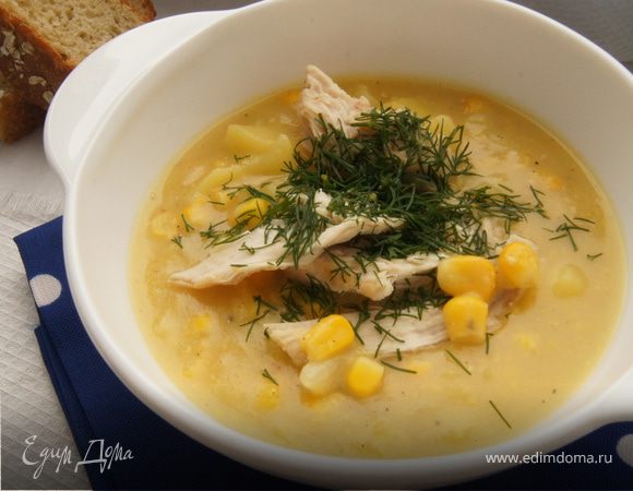 Картофельная похлебка с кукурузой 