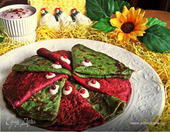 Овощные цветные блины