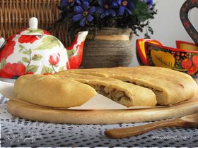 Псковский пирог с солеными грибами (постный)