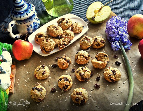 Овсяное печенье из отрубей (без яиц) Овсяное печенье из отрубей (без яиц)