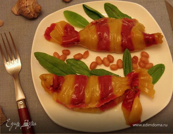 Постные манты «рыбки» с кальмарами Постные манты «рыбки» с кальмарами