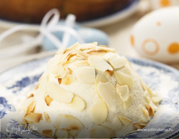 Заварная царская пасха с миндалем