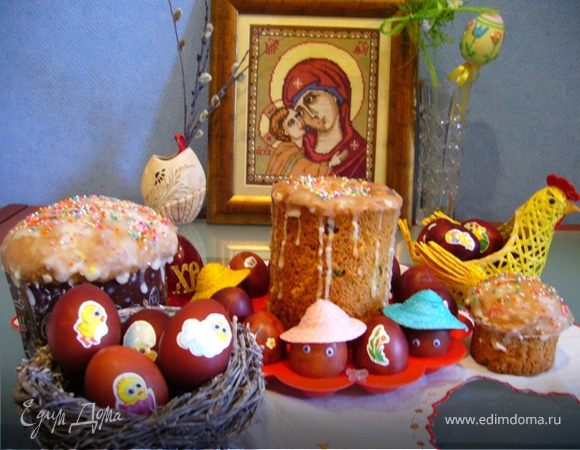 Кулич на сливках и желтках с шафраном Кулич на сливках и желтках с шафраном