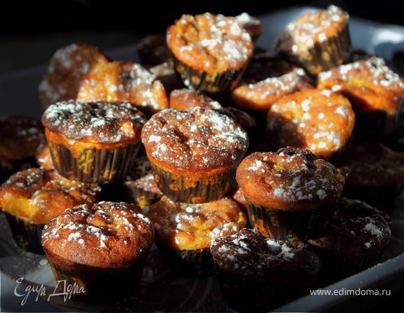 Фруктовые творожные кексы с кукурузной мукой Фруктовые творожные кексы с кукурузной мукой