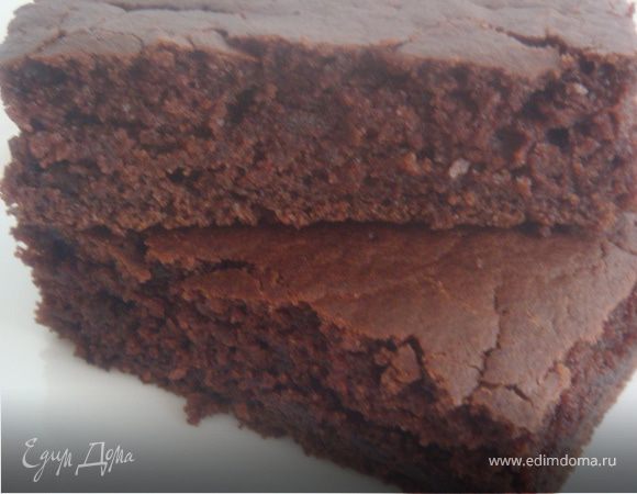 Постный пирог с гречневой мукой и какао