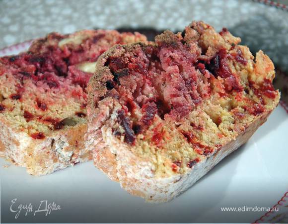 Свекольный пирог с орехами 