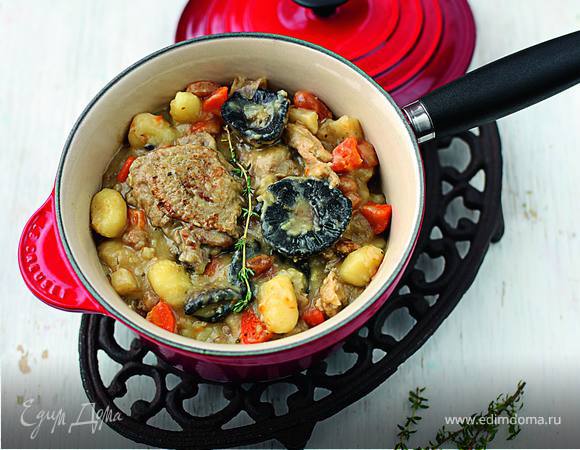 Рагу из цесарки с шампиньонами и ньокками Рагу из цесарки с шампиньонами и ньокками