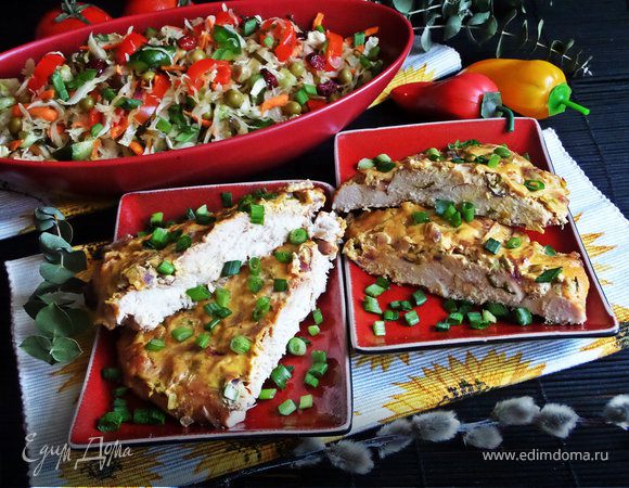 Филе под сметаной с луком Филе под сметаной с луком