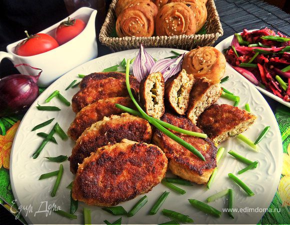 Котлеты с нежной начинкой