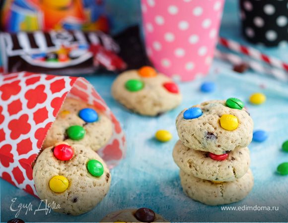 Веселое печенье с конфетами M&M«s 