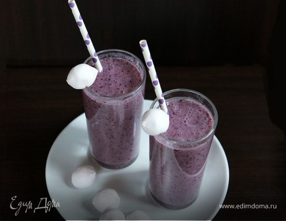 Апельсиново-черничный коктейль Апельсиново-черничный коктейль