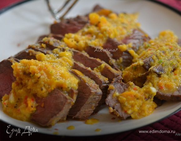 Говядина (маринад с перцами)