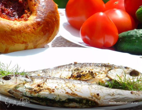 Карась на гриле