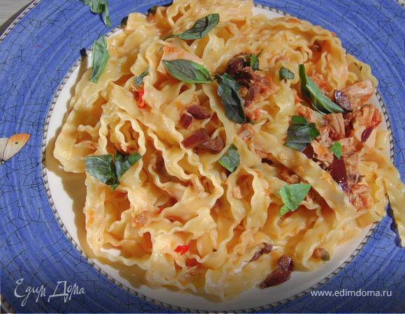 Паста путанеска с тунцом 