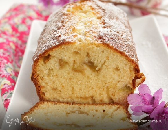 Медовый кекс с ревенем