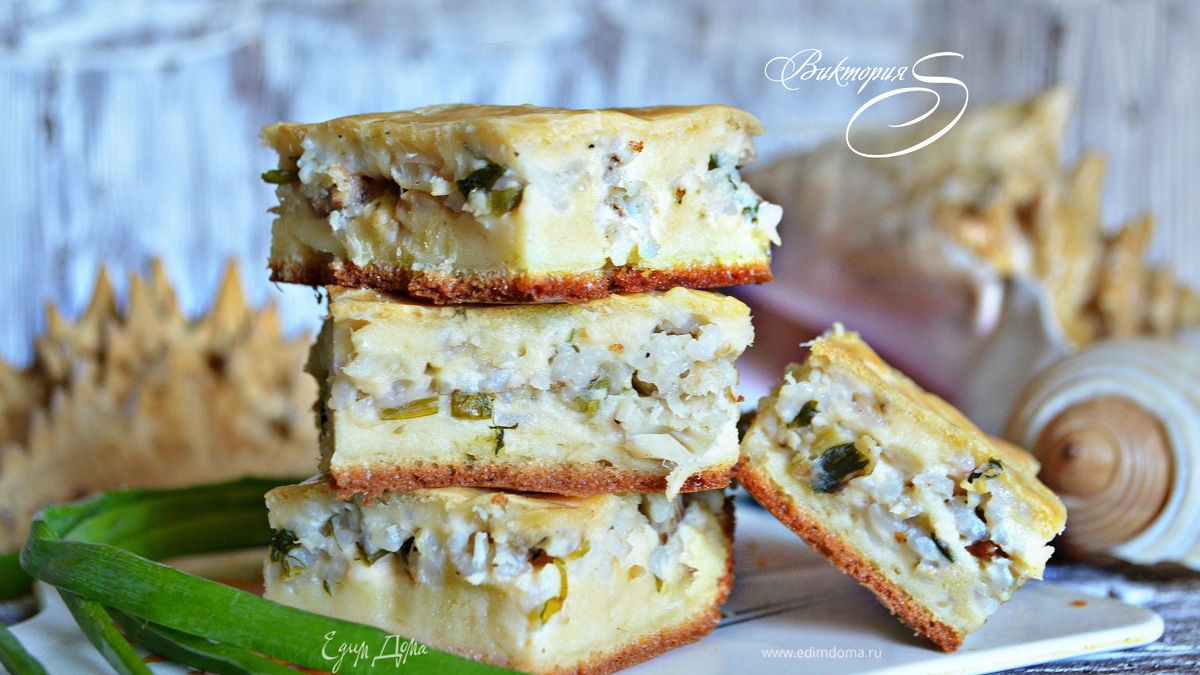 Рыбный заливной пирог