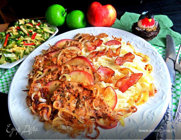 Куриные отбивные с яблоком Куриные отбивные с яблоком