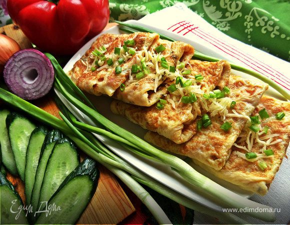 Яичные «конвертики»