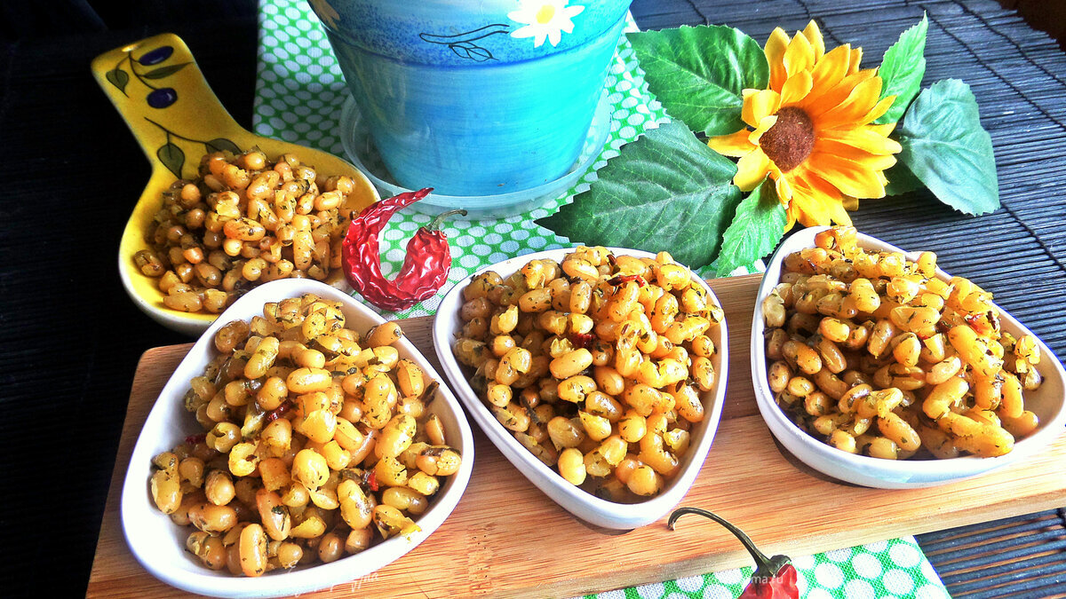 Фасоль пикантная из духовки