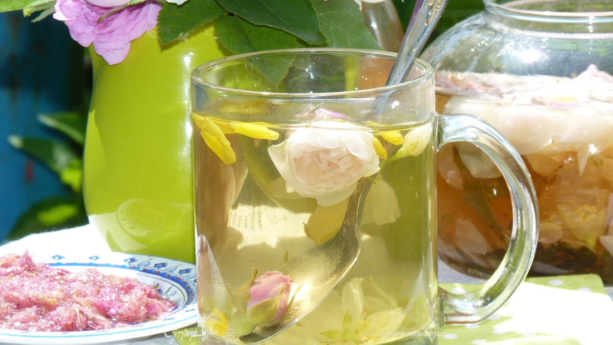 Чай с цветами