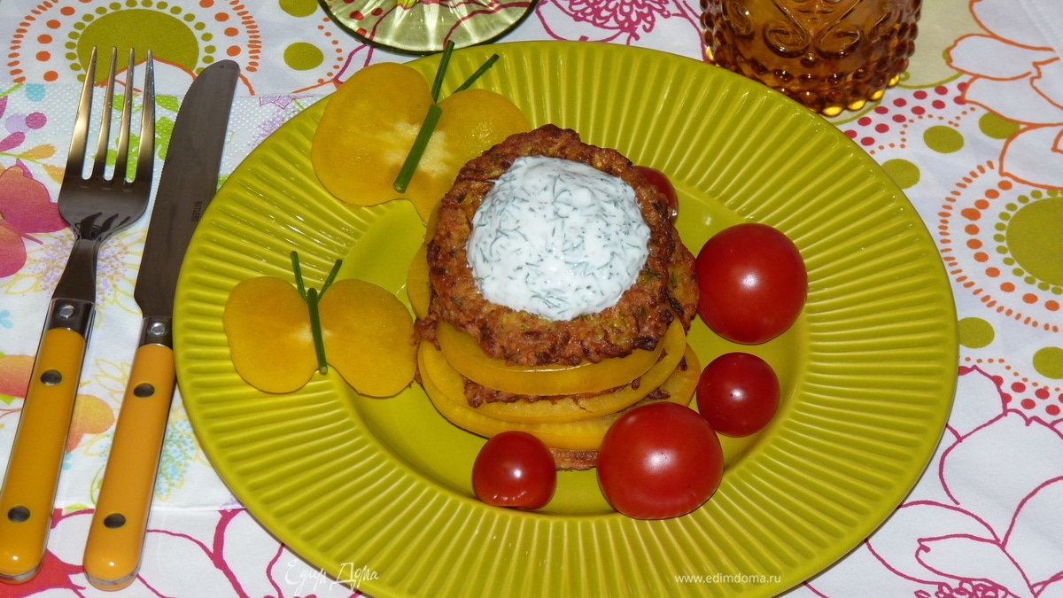 Хрустящие кабачковые оладьи