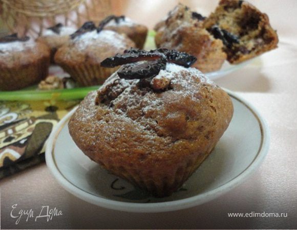 Кексы с черносливом Кексы с черносливом