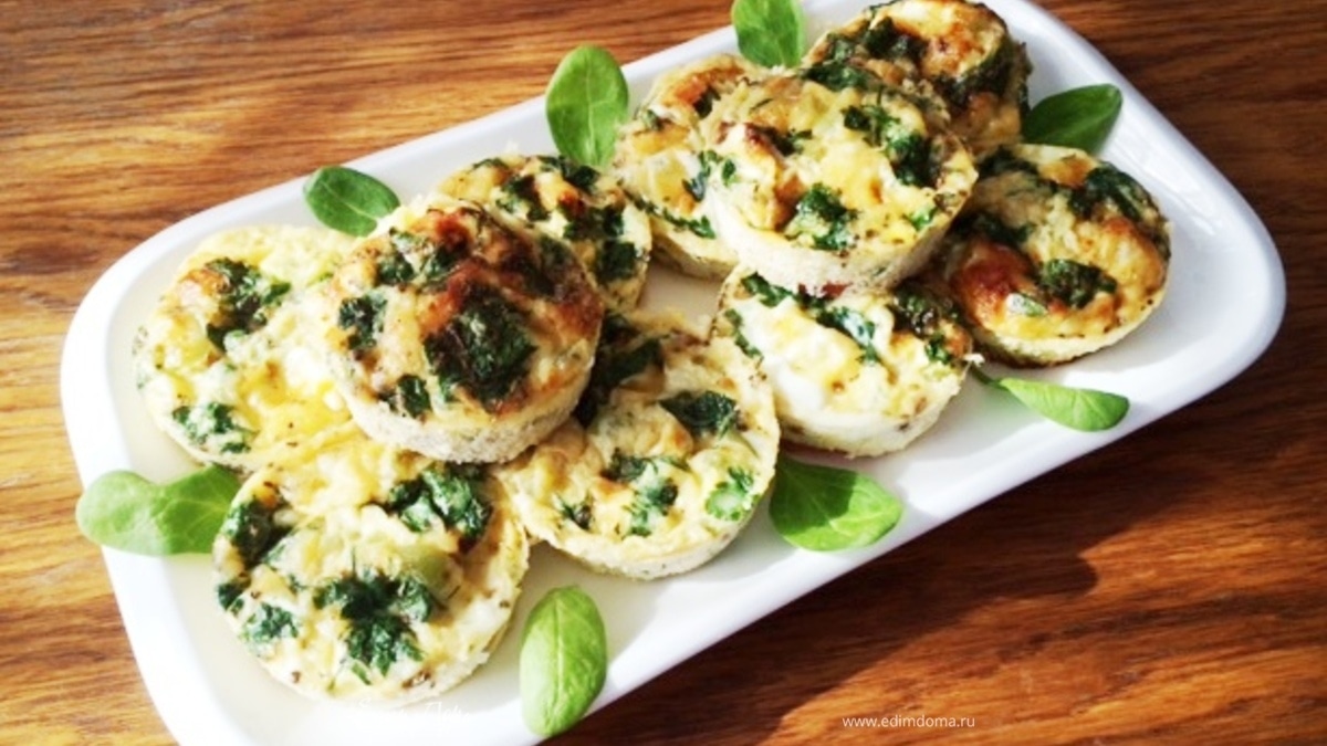 Омлет с грибами (порционная подача)