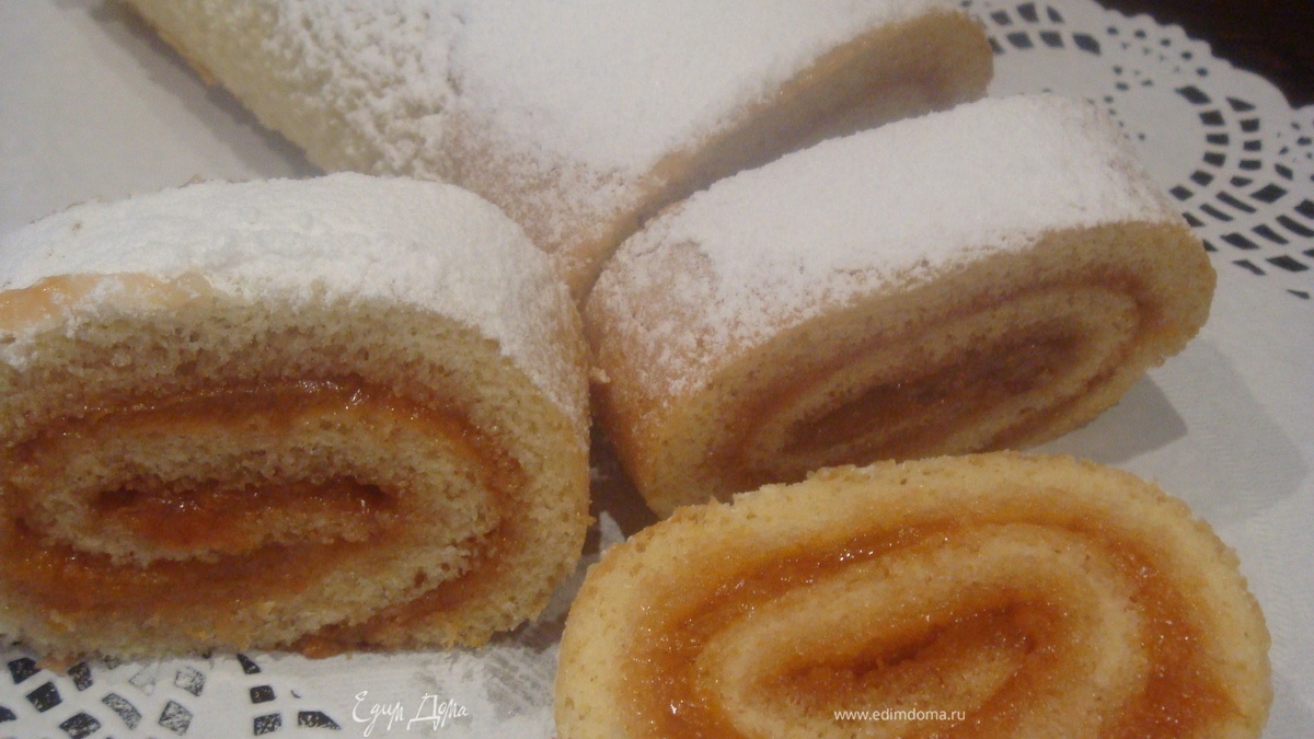 Бисквитный рулет «Минутка»