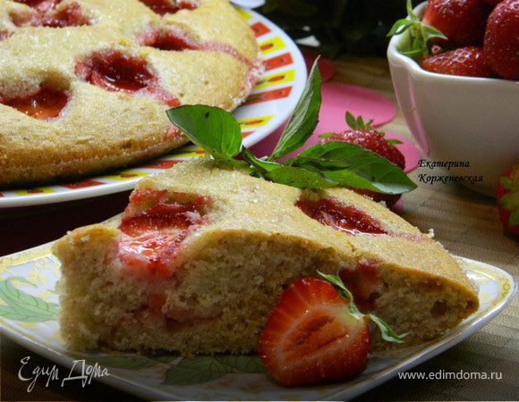 Клубнично-коричный пирог Клубнично-коричный пирог