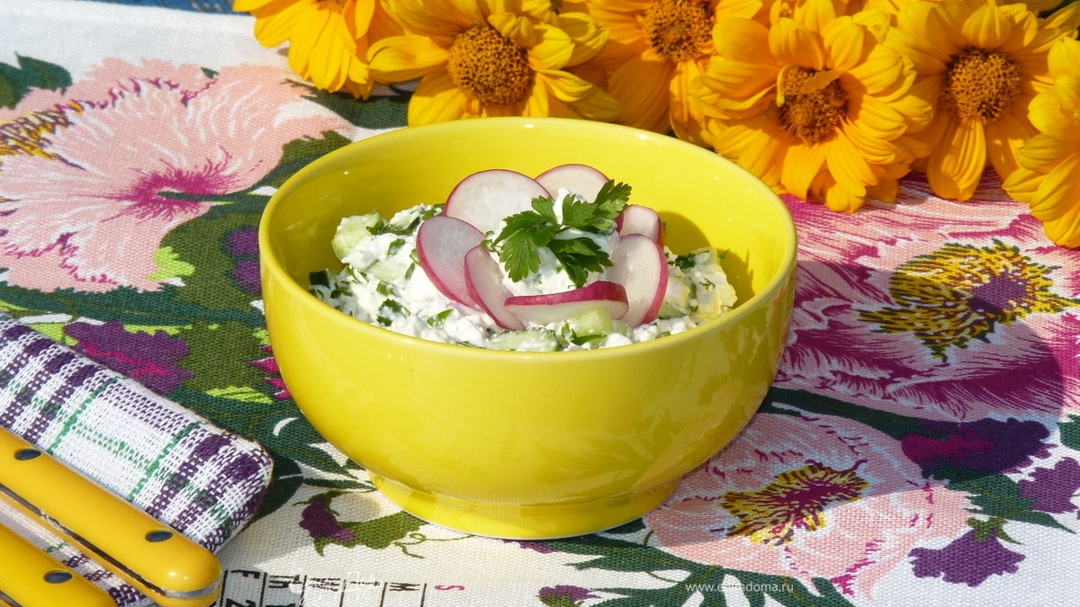 Творожный салат