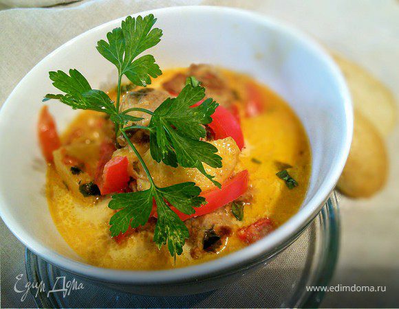 Свиное филе в остром соусе чили (Flammentopf) Свиное филе в остром соусе чили (Flammentopf)