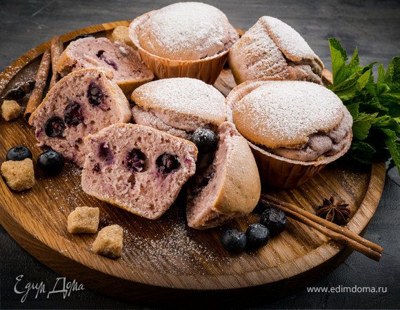 Черничные маффины 