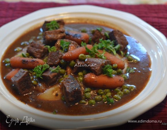 Тушеная говядина по-бельгийски Тушеная говядина по-бельгийски