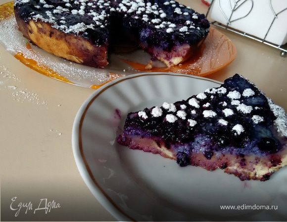 Пирог с черникой в мультиварке: рецепты с фото