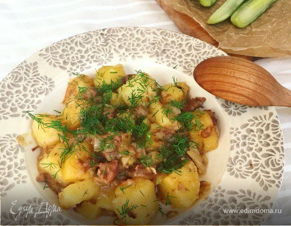 Тушеная картошка с тушенкой и овощами – пошаговый рецепт с фото