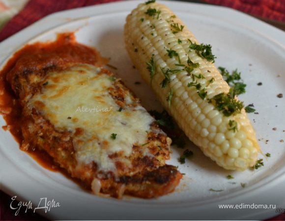 Куриные грудки с пармезаном Куриные грудки с пармезаном