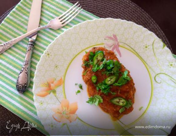 Куриные грудки с карри