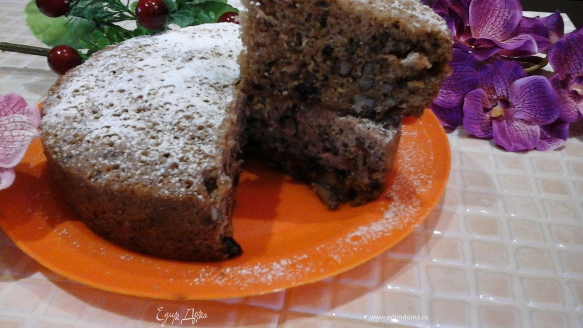 Морковный пирог «Мираж» с грецкими орехами и изюмом